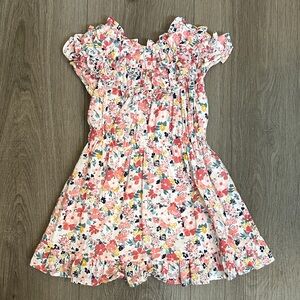 Janie and Jack Pink Multi Floral Ruffle Dress